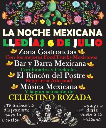 Lledías celebra su Noche Mexicana con gastronomía y música en vivo