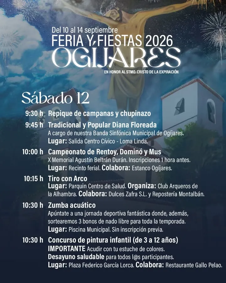 Ogíjares celebra sus fiestas con un sábado repleto de actividades para todos los públicos