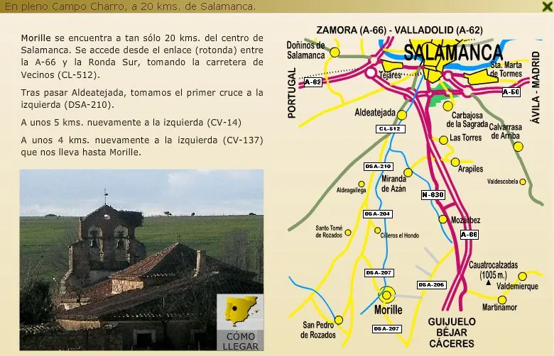 Morille facilita la llegada al municipio con un mapa detallado