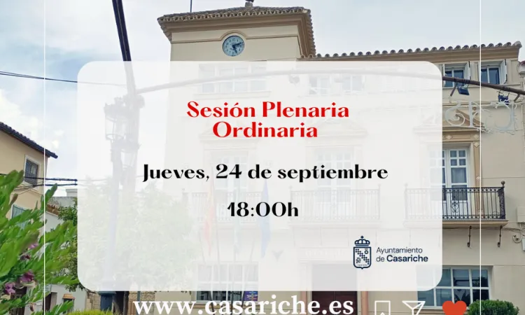 Casariche celebra pleno ordinario este jueves con mejoras en caminos y gestión de agua