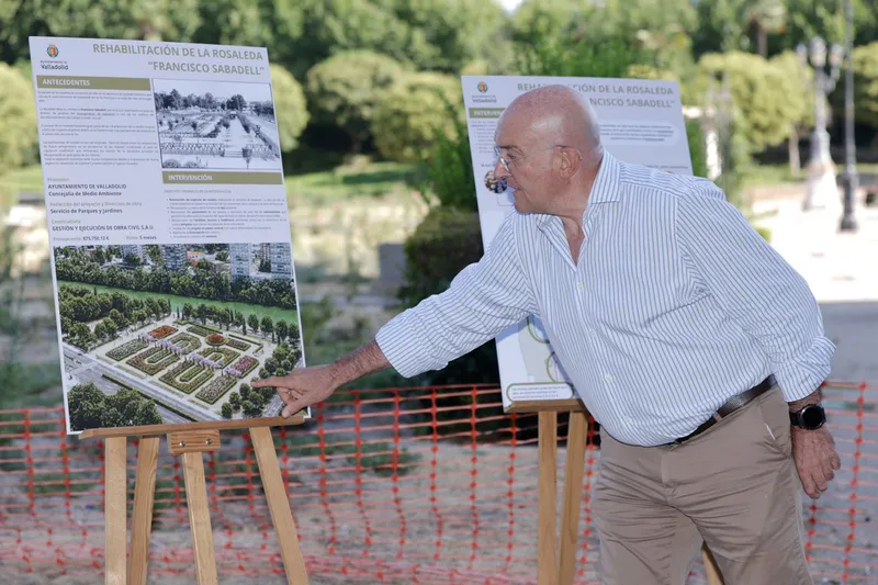 Valladolid renueva La Rosaleda con una inversión de 875.000 euros para crear la primera rosaleda sensorial de España