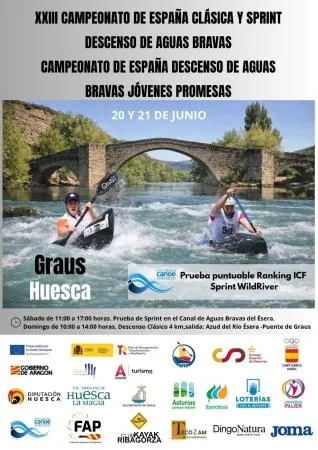 Graus acoge el Campeonato de España de Descenso de Aguas Bravas