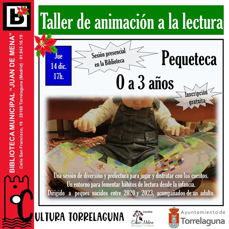 La Biblioteca Juan de Mena de Torrelaguna presenta su agenda cultural para diciembre