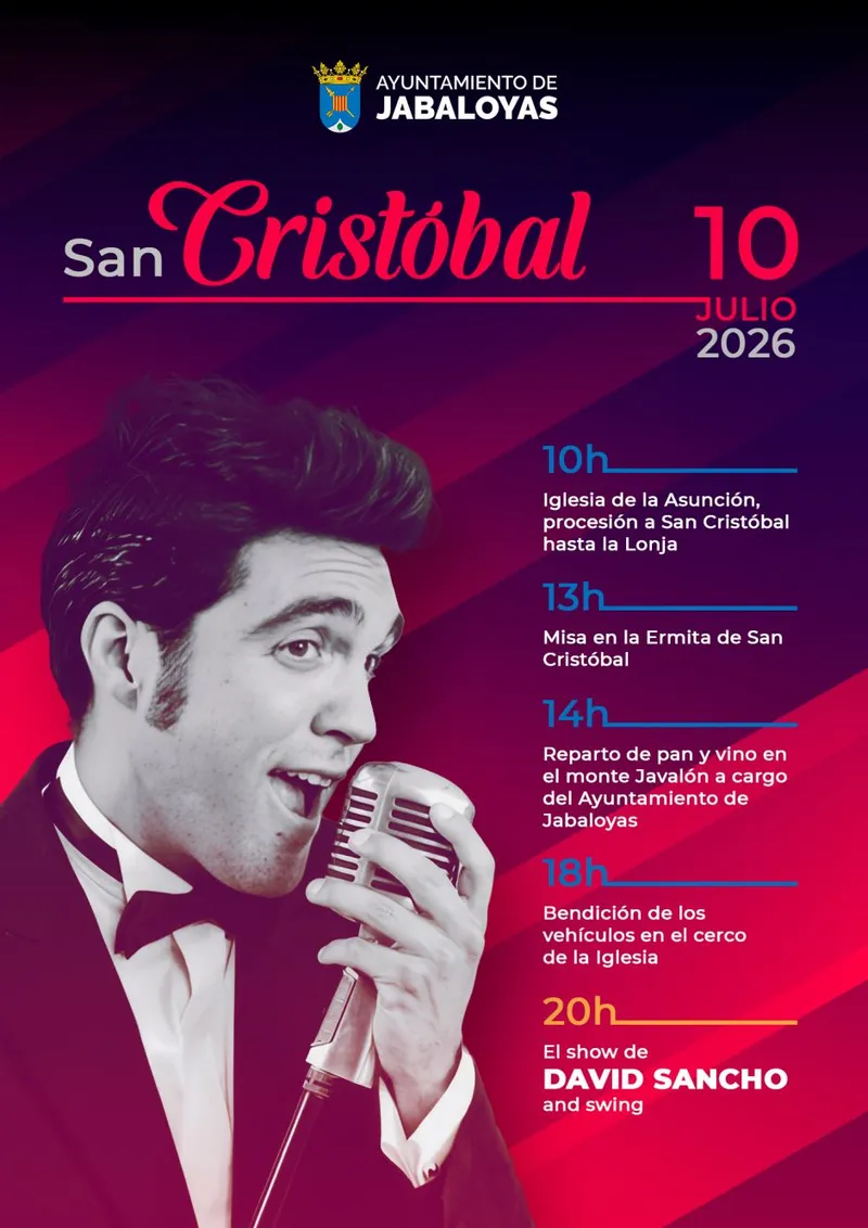 Jabaloyas celebra la Fiesta de San Cristóbal con procesión, misa y bendición de vehículos