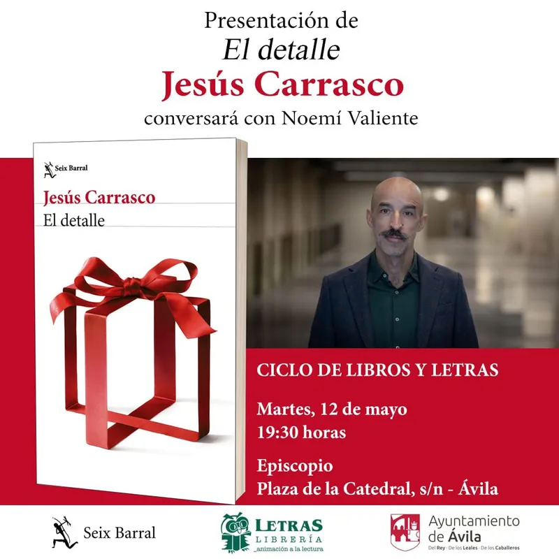 Ávila acoge un ciclo literario con autores como Jesús Carrasco y Máximo Huerta