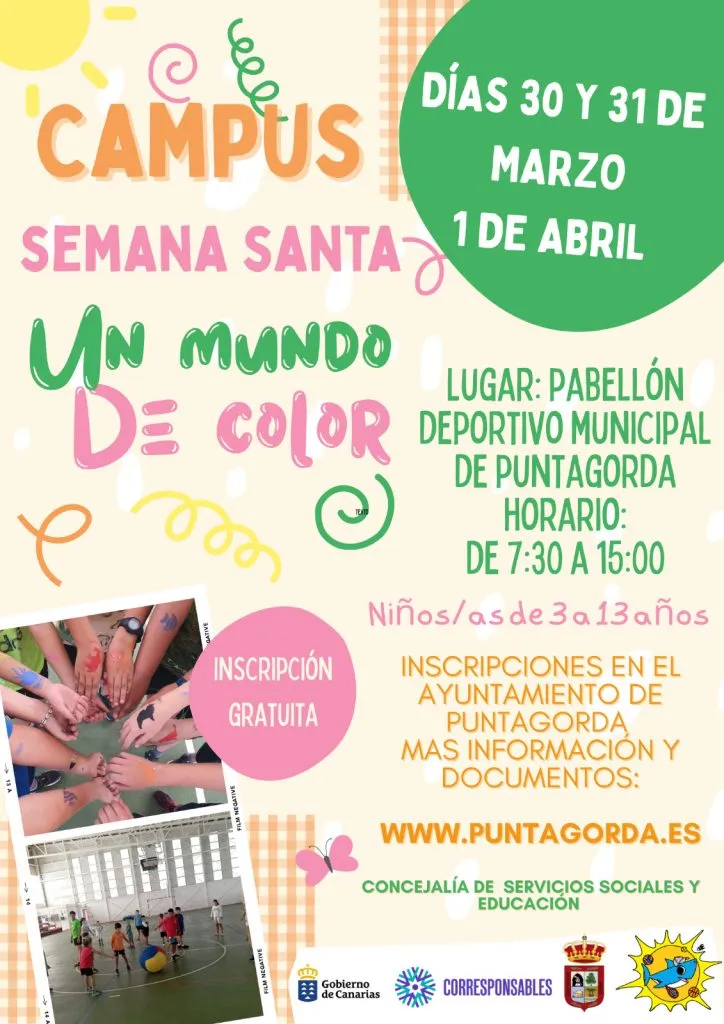 Puntagorda abre inscripciones para el Campus de Semana Santa 2026