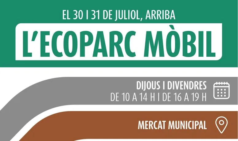 El Ecoparque móvil de la Emtre regresa a Burjassot a finales de julio