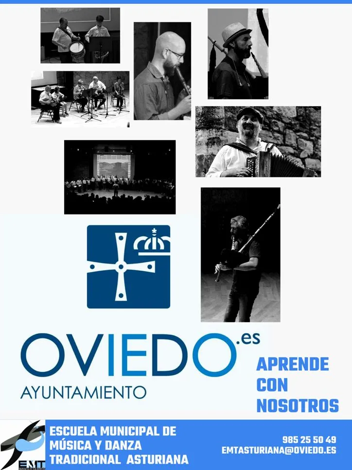 Oviedo abre el plazo para la matrícula en la Escuela de Música Tradicional Asturiana