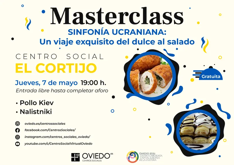Oviedo celebra una masterclass de cocina ucraniana con degustación gratuita