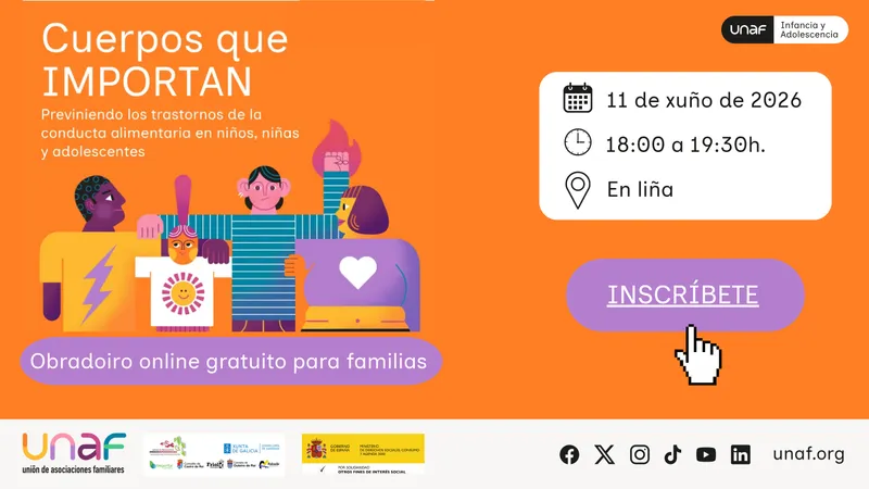 Begonte organiza un encuentro online para familias sobre trastornos alimentarios en menores