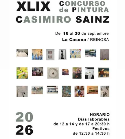 Reinosa expone las 20 obras finalistas del Concurso de Pintura Casimiro Sainz