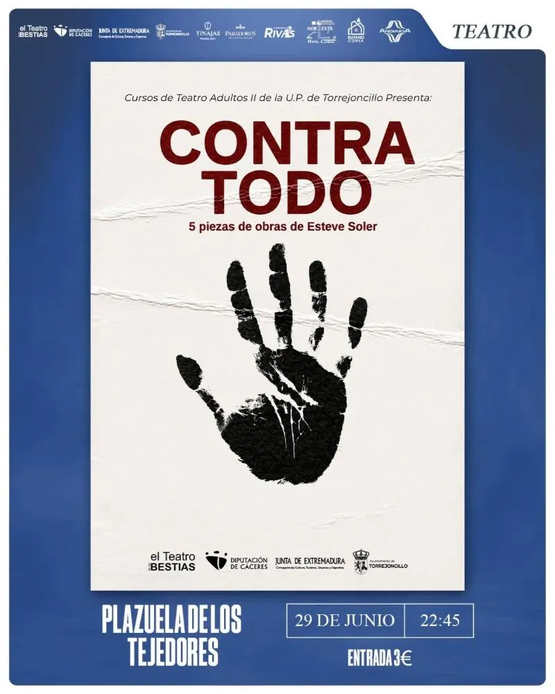 Torrejoncillo acoge la obra de teatro 'Contra todo' el 29 de junio
