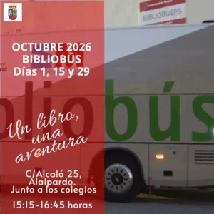 El Bibliobús regresa a Valdeolmos-Alalpardo en octubre con novedades
