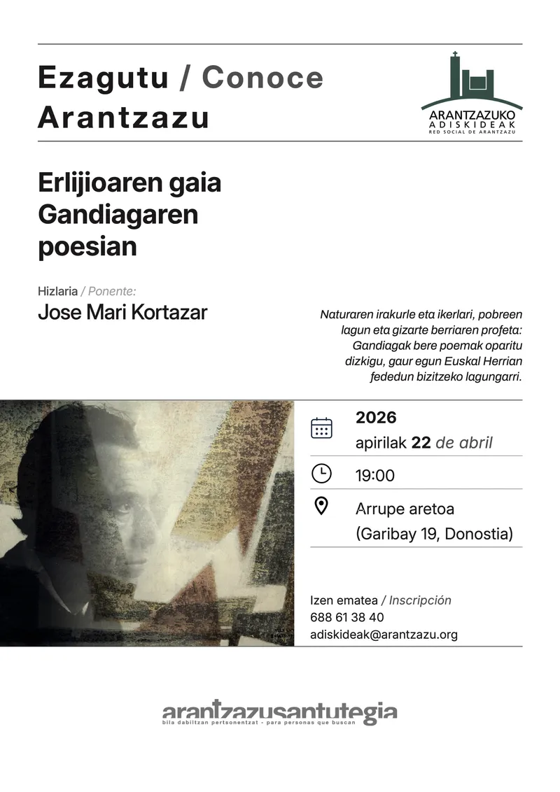 Jose Mari Kortazar analiza la poesía de Gandiaga en Arantzazu