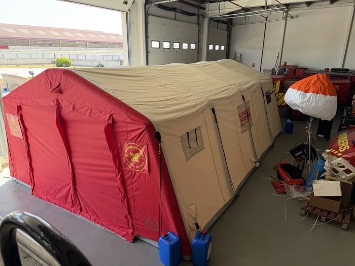 El Consorci de Bombers de Castelló refuerza su logística con una nueva carpa de despliegue rápido