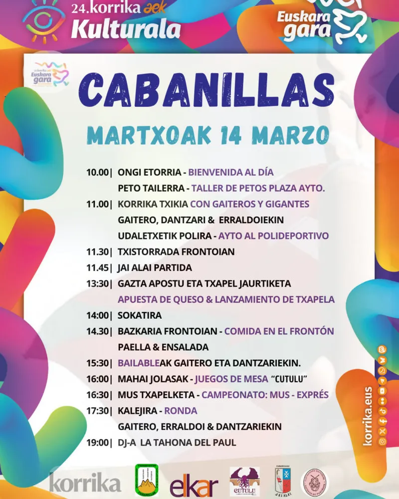 Cabanillas se prepara para la Korrika 2026 con un evento el 14 de marzo