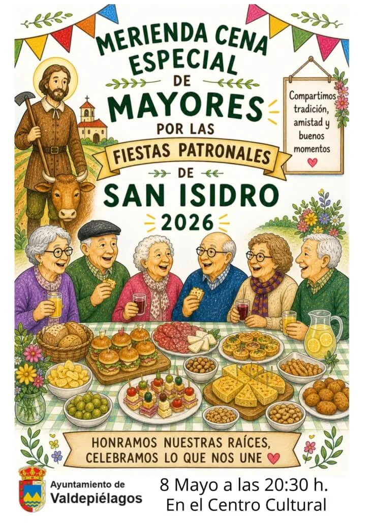 Valdepiélagos celebra sus fiestas patronales con una merienda-cena para mayores
