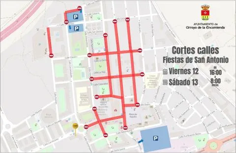 La Flecha se transforma en zona peatonal durante las fiestas de San Antonio