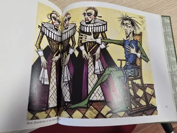 Pedro Muñoz recibe un ejemplar único del Quijote ilustrado por Bernard Buffet