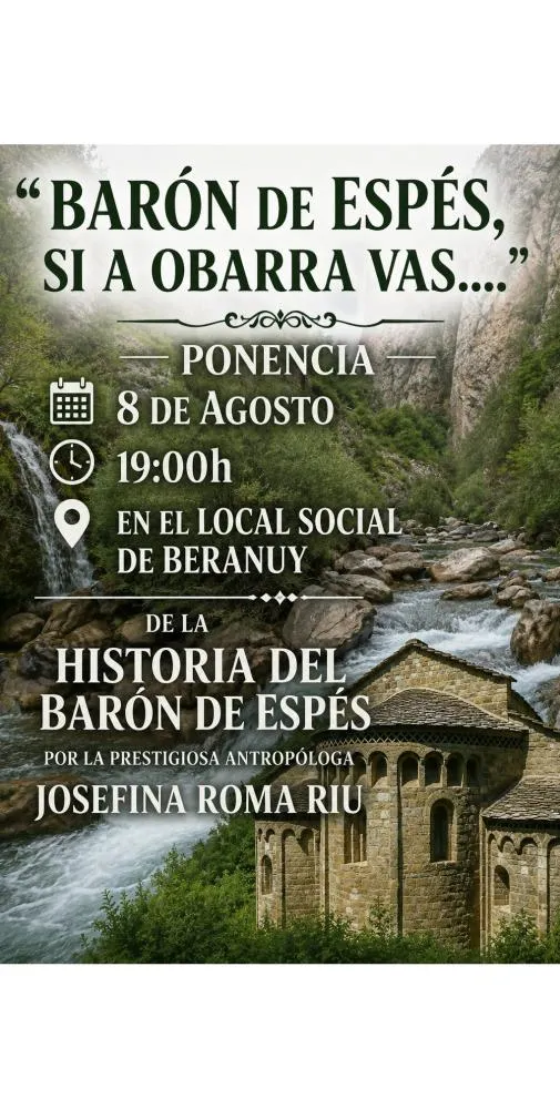 Beranuy acoge una conferencia sobre la historia del Barón de Espés