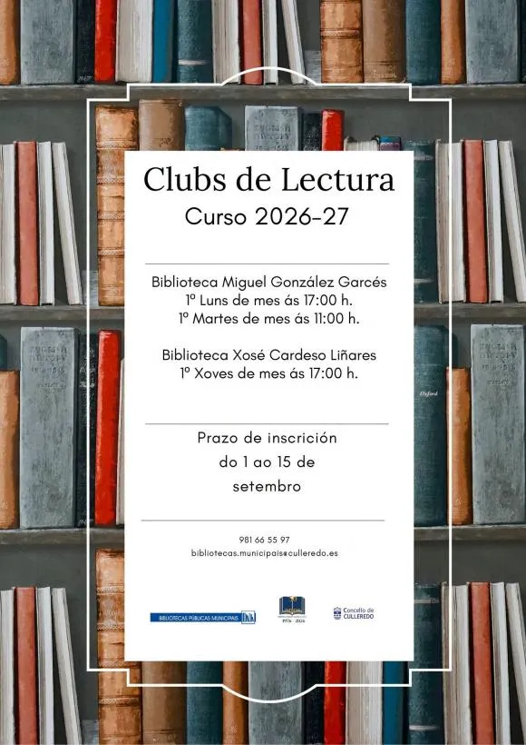 Culleredo abre el plazo de inscripción para sus clubes de lectura municipales