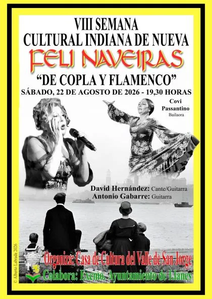 Feli Naveiras clausura la VIII Semana Indiana de Llanes con un concierto en Nueva