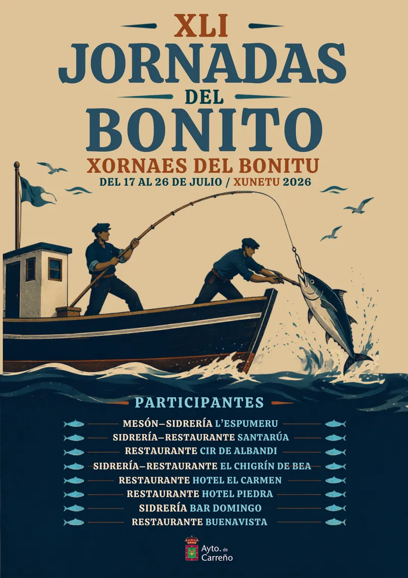 Carreño celebra las Jornadas del Bonito del 17 al 26 de julio