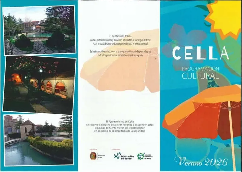 Cella anuncia su programación de actividades para el verano 2026