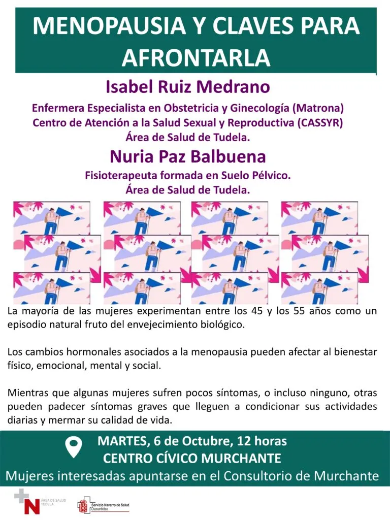 Charla informativa sobre la menopausia en Murchante