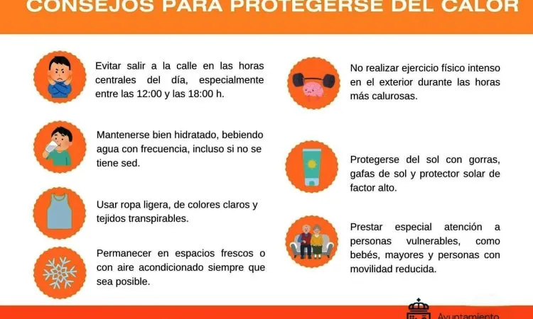 Casariche emite recomendaciones ante la inminente ola de calor