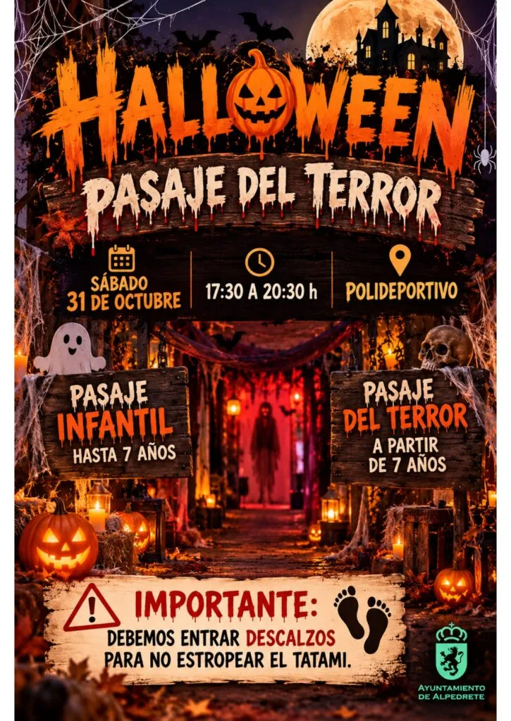 Alpedrete se prepara para una tarde de terror con su Pasaje del Terror de Halloween