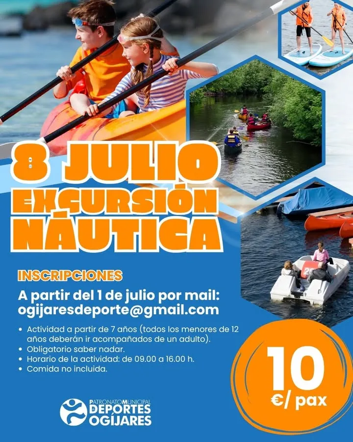 Ogíjares organiza una jornada de deportes acuáticos y aventura en el embalse de Cubillas