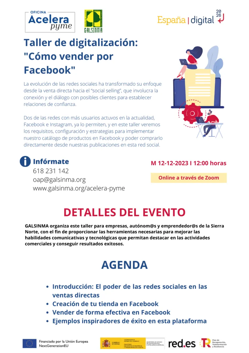 Talleres gratuitos de digitalización para pymes y autónomos en la Sierra Norte de Madrid