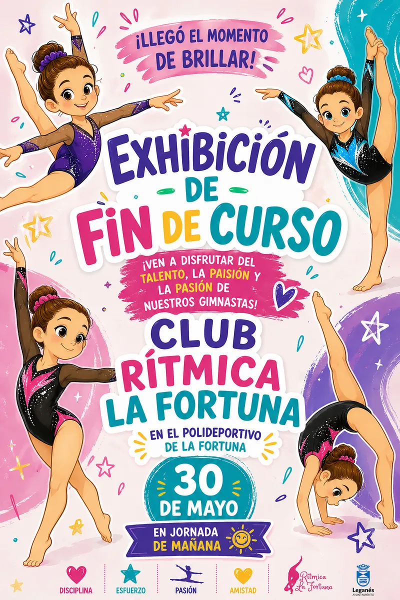 La Fortuna celebra el fin de temporada de gimnasia rítmica en Leganés