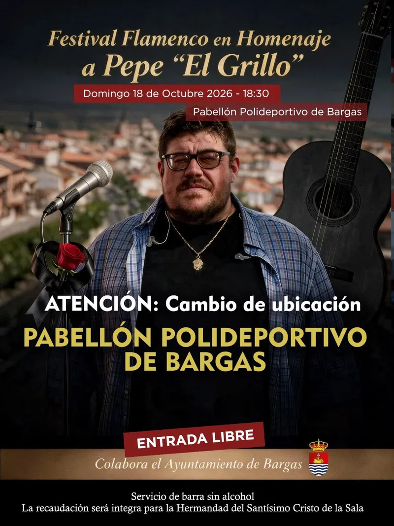 El Festival Flamenco en Bargas cambia de ubicación al Pabellón Polideportivo