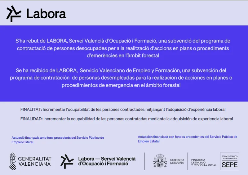 Catí recibe subvención para contratar desempleados en emergencias forestales