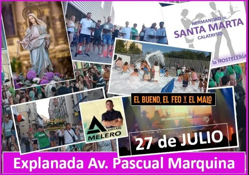 Calatayud celebra a Santa Marta con la tradicional carrera de camareros