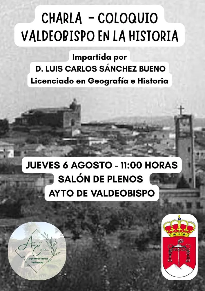 Valdeobispo acoge una charla sobre la historia local impartida por Luís Carlos Sánchez Bueno