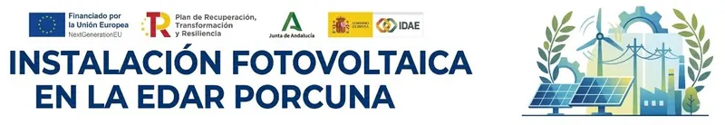 Porcuna impulsa la energía limpia con una nueva instalación fotovoltaica en su depuradora
