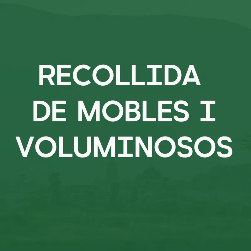 Xaló estrena servicio gratuito de recogida de muebles y enseres voluminosos