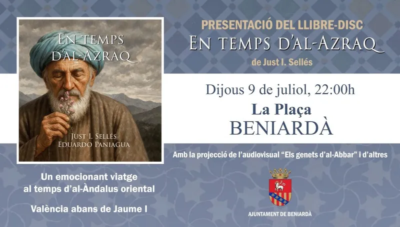Just Sellés presenta su libro-disco «En temps d’Al Azraq» en Beniardà