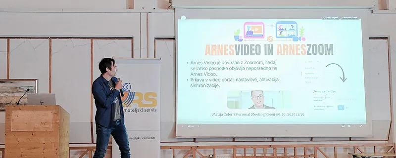 Arnes presenta sus novedades tecnológicas a los profesionales de la educación en Eslovenia