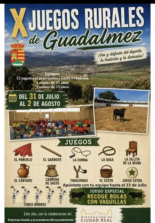 Guadalmez organiza los X Juegos Rurales con inscripción abierta hasta el 23 de julio