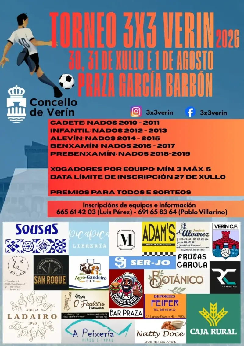 Verín acoge el Torneo 3x3 de fútbol base con más de cien equipos