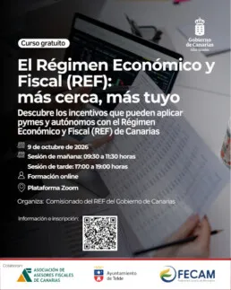 Telde ofrece formación gratuita a pymes y autónomos sobre el Régimen Económico y Fiscal de Canarias