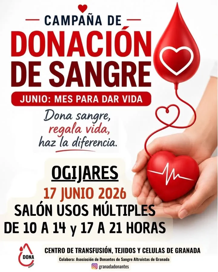 Ogíjares convoca una nueva jornada de donación de sangre para mañana
