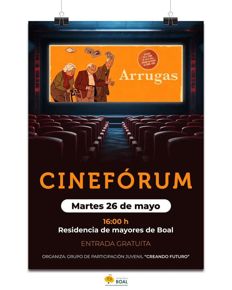 Boal acoge una sesión de Cinefórum con la película 'Arrugas'