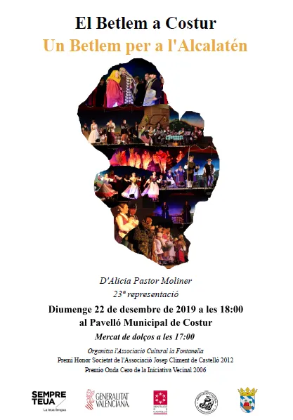 Costur celebra la Navidad con la exposición de un belén tradicional