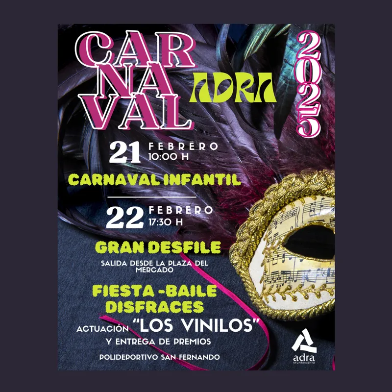 Adra celebra su Carnaval con eventos para todos los públicos en febrero