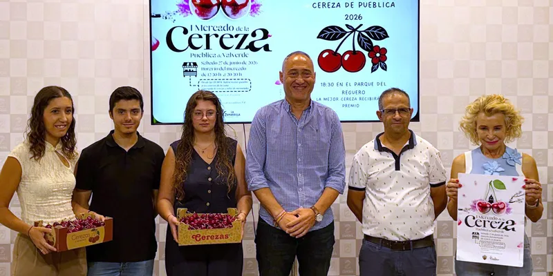 Pueblica de Valverde celebra su I Mercado de la Cereza con apoyo de la Diputación